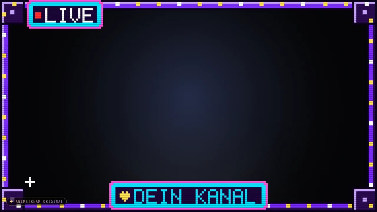 Kamera-Rahmen – Pixel Arcade Synthwave
