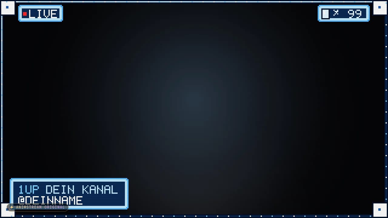 Stream-Rahmen – Pixel Arcade Ice
