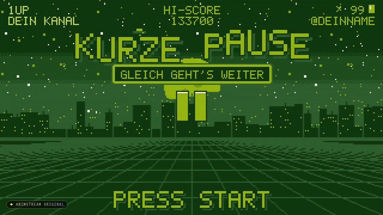 Pause-Szene – Pixel Arcade Gameboy
