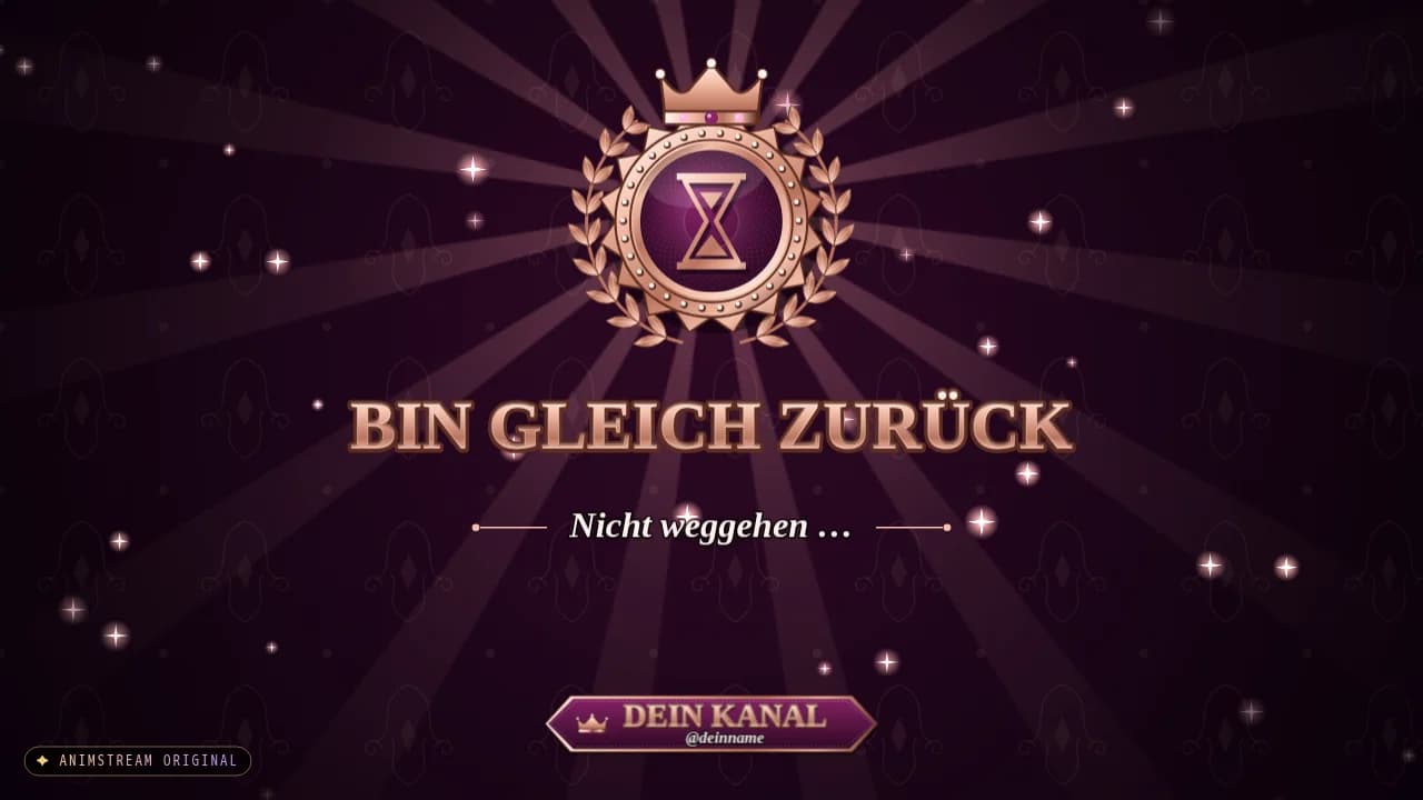 Bin gleich zurück-Szene – Royal Crest Roségold