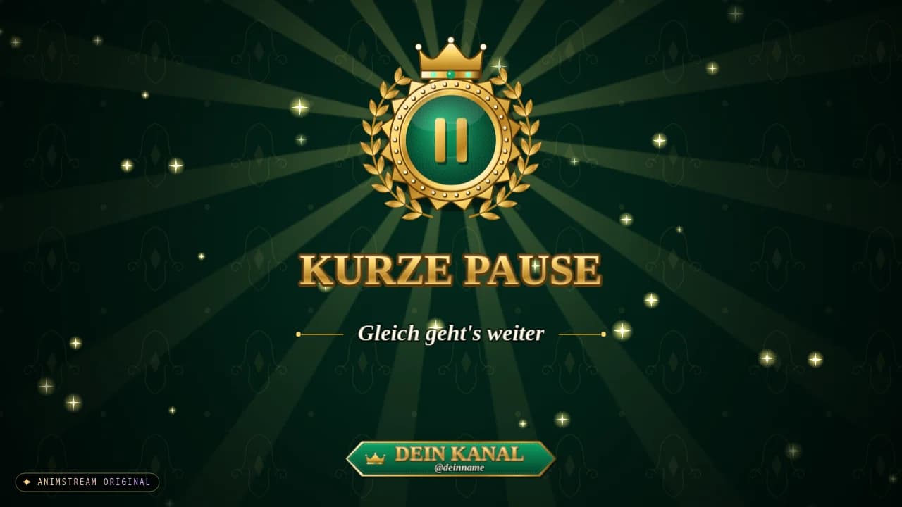 Pause-Szene – Royal Crest Smaragd