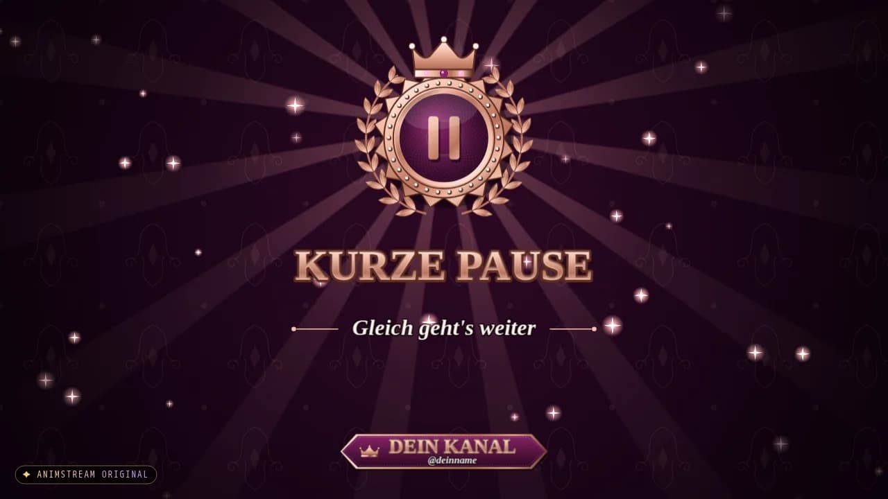 Pause-Szene – Royal Crest Roségold
