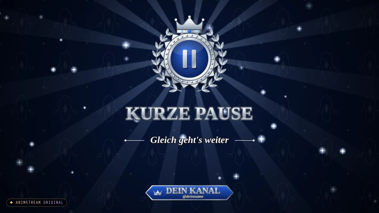 Pause-Szene – Royal Crest Silber