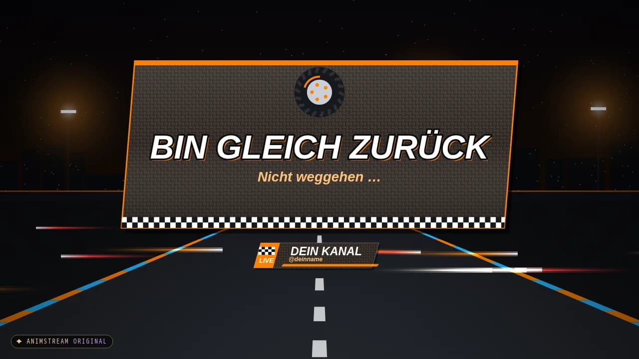 Bin gleich zurück-Szene – Speed Racing Papaya