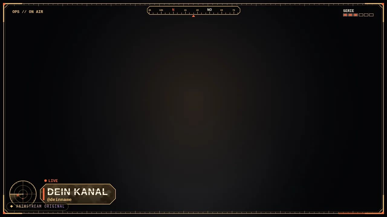 Stream-Rahmen – Tactical Ops Wüste