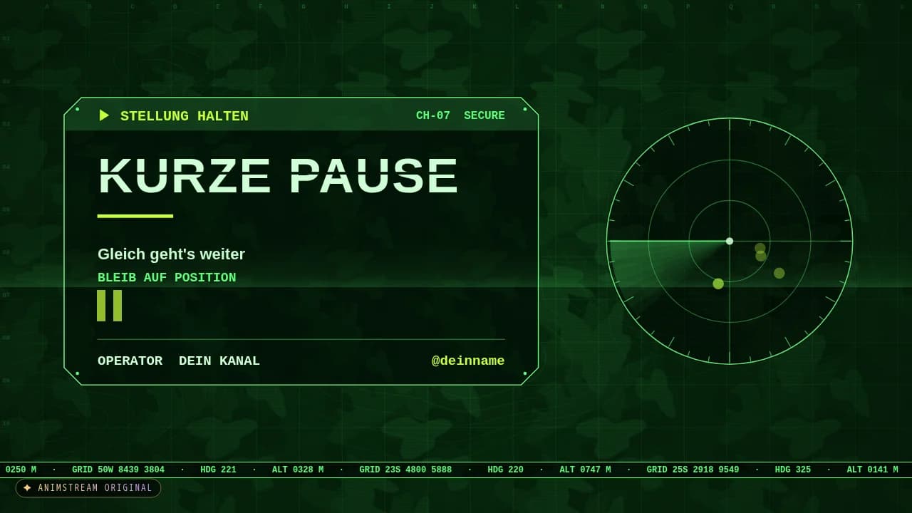 Pause-Szene – Tactical Ops Nachtsicht
