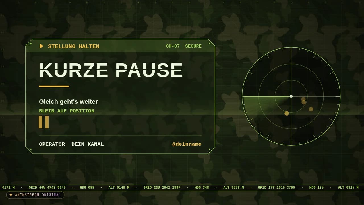 Pause-Szene – Tactical Ops Woodland