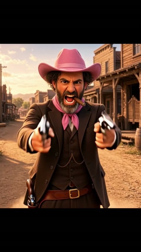 Pink cowboy