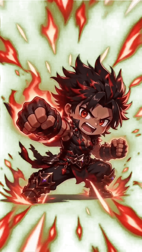 Red Rush Punch – Anime Greenscreen Alert