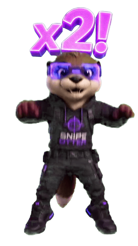 Snipe Otter "x2!" Backflip-Animation