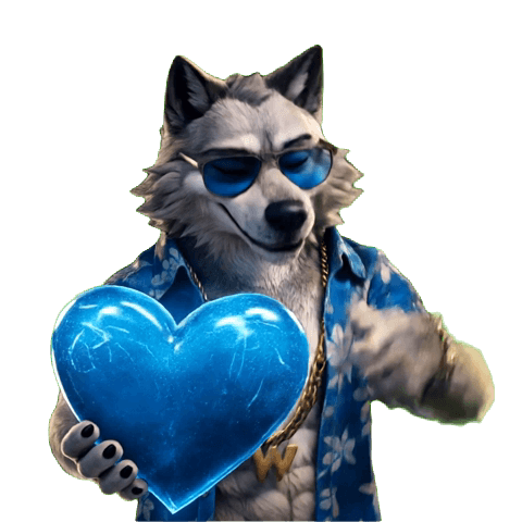Wolf Cool Team Herz