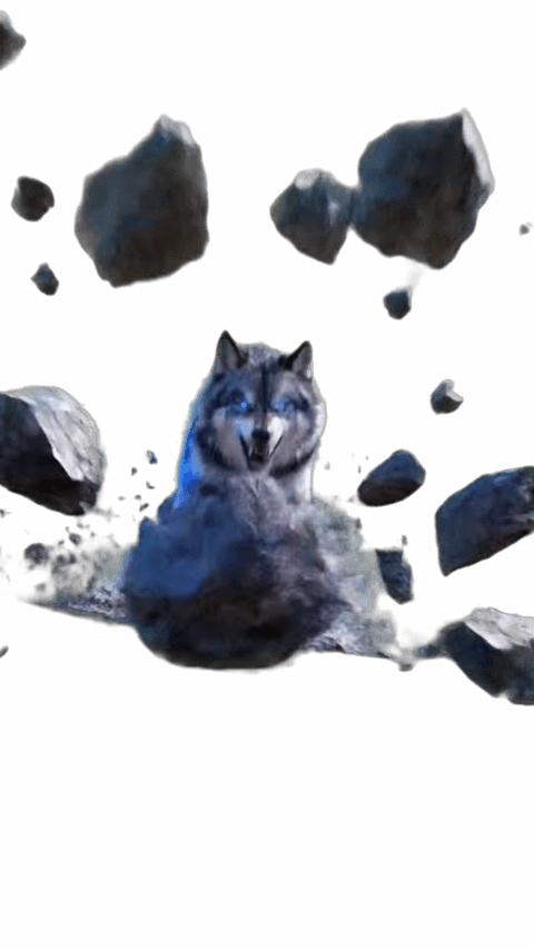 Wolf Gif kurz