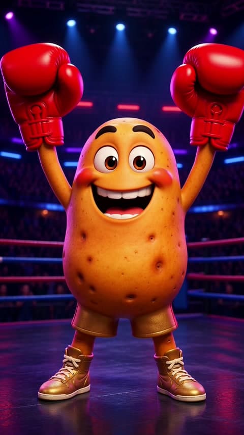 X2 Boxing Potato 🥊🔥 – Crazy Boxer Animation