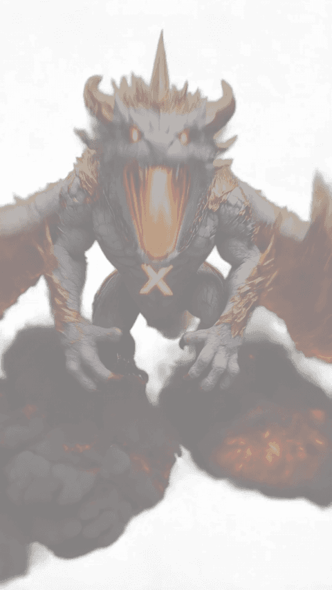 x2 DRACHE Skelett