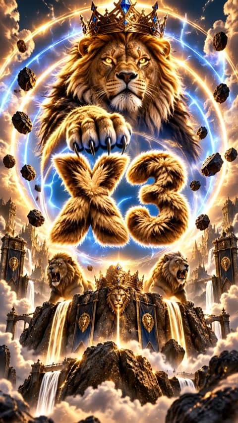 X3 Full Cinema Lion / Löwen Animation