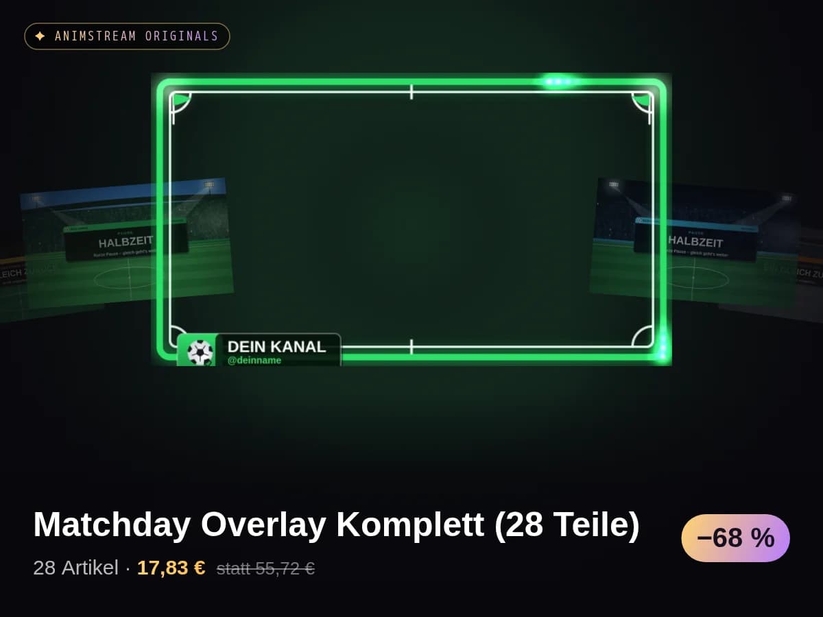 Matchday Overlay Komplett (28 Teile)