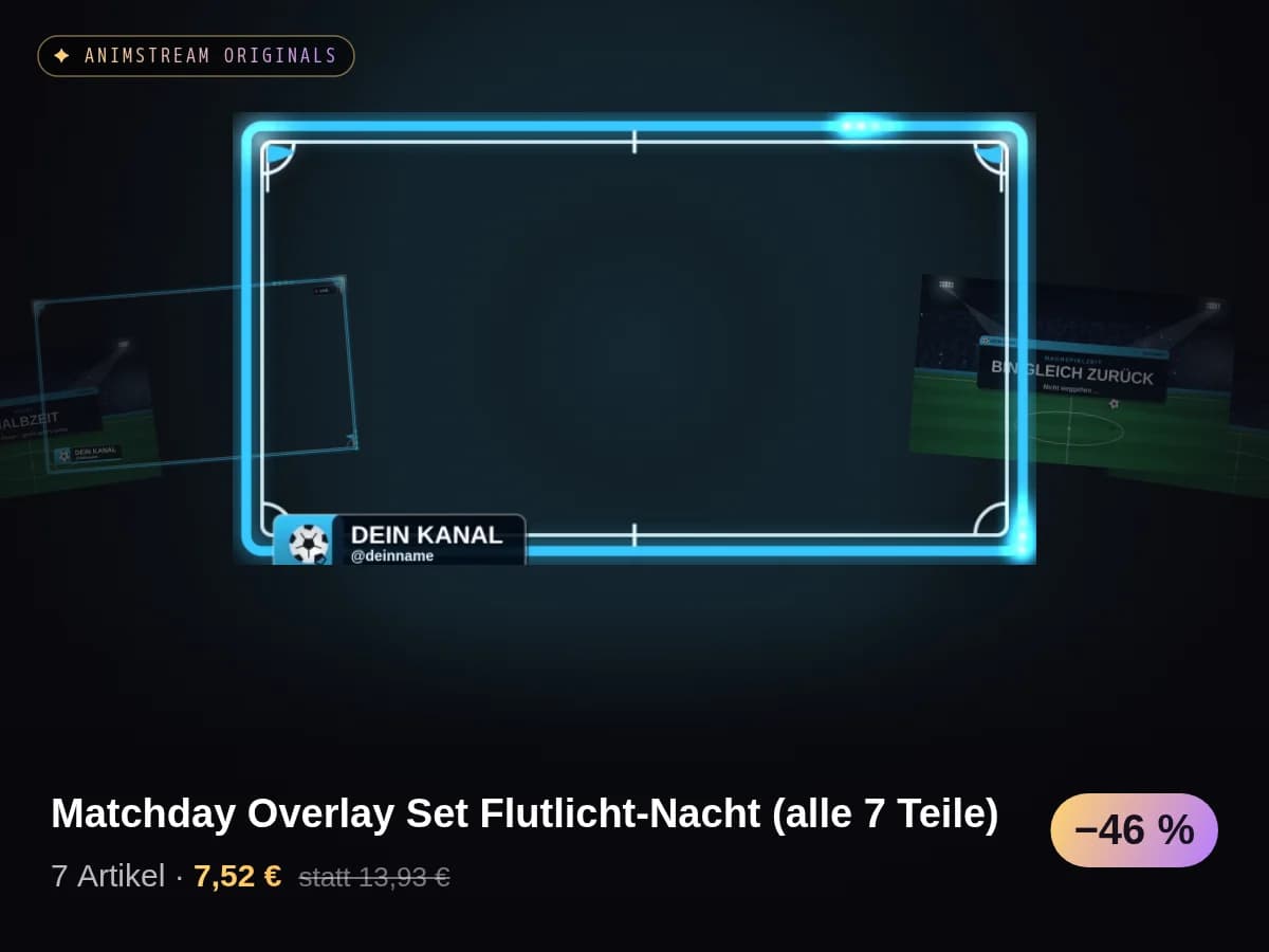 Matchday Overlay Set Flutlicht-Nacht (alle 7 Teile)