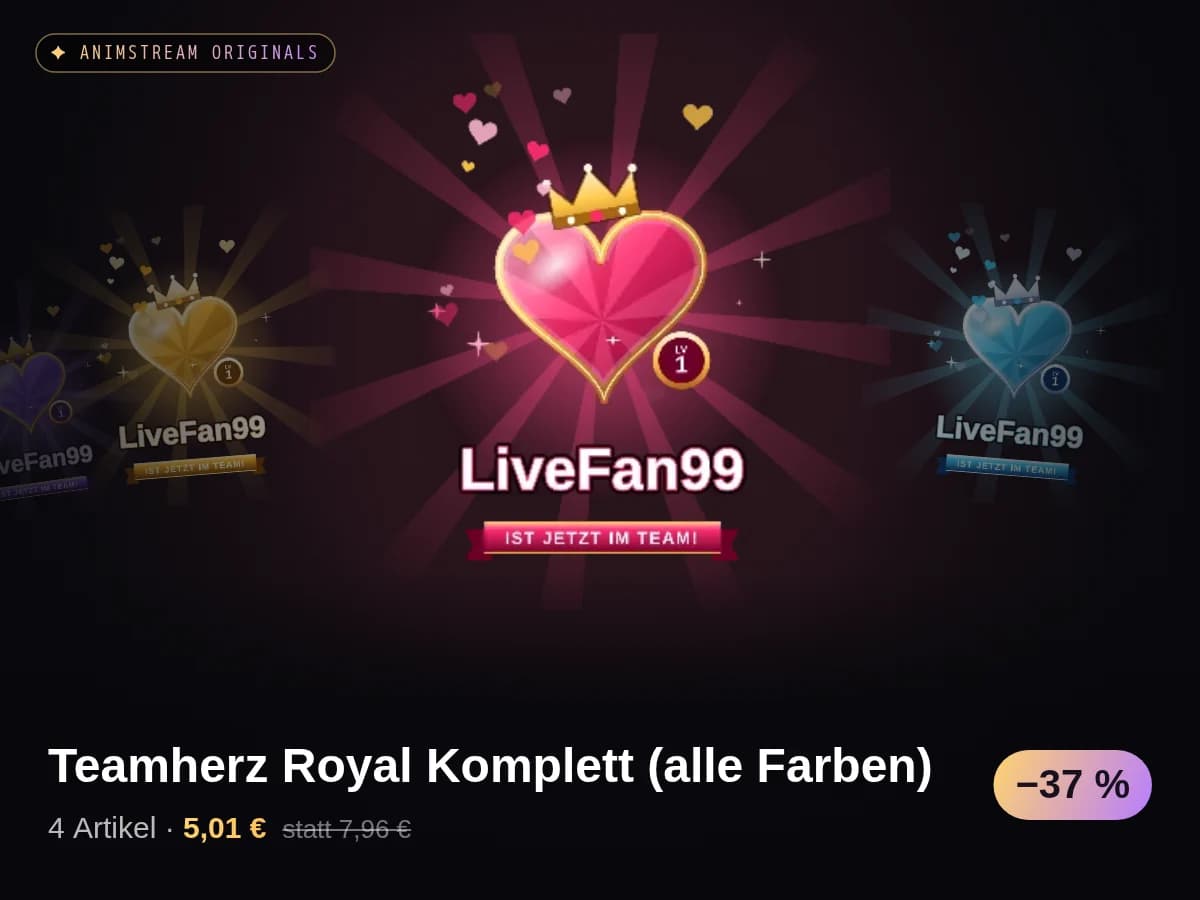 Teamherz Royal Komplett (alle Farben)