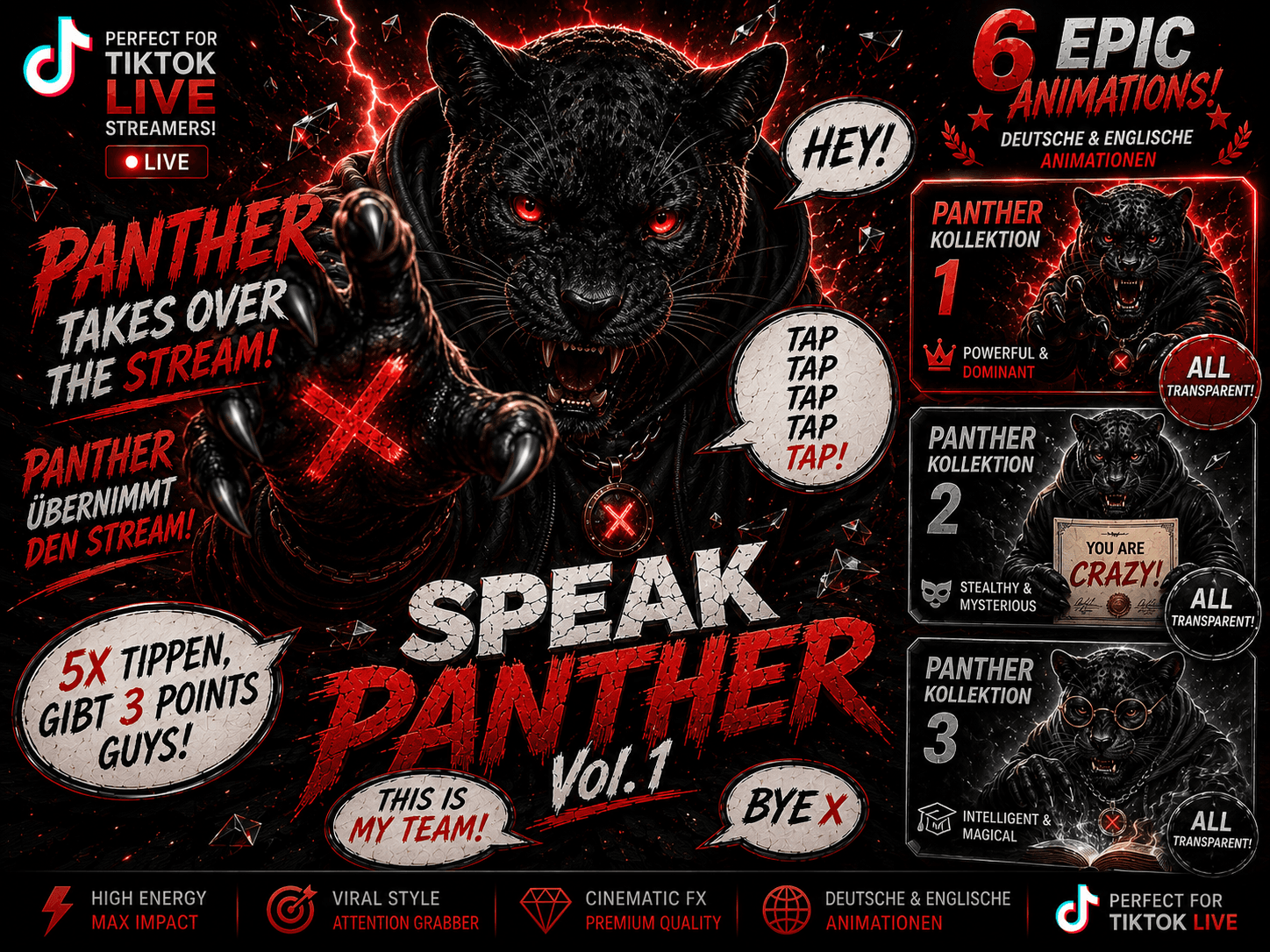 SPEAKPANTHER - LET THE PANTHER SPEAK FOR YOU/ Universal Character Animation