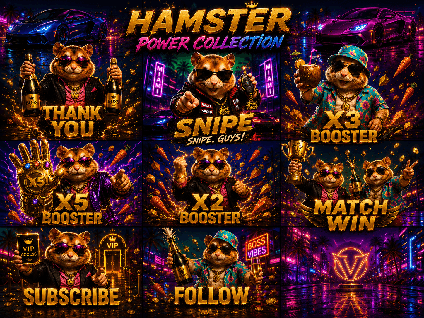 Hamster Power Collection – Premium TikTok LIVE Alerts | Transparent