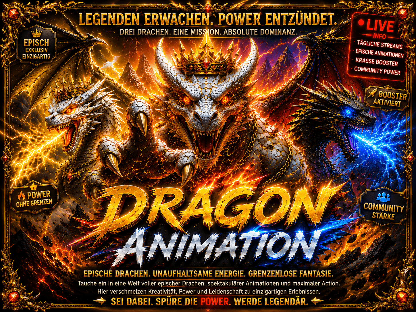 🔥 DRAGON ANIMATION – Epische Booster & Drachen Kollektion 🔥